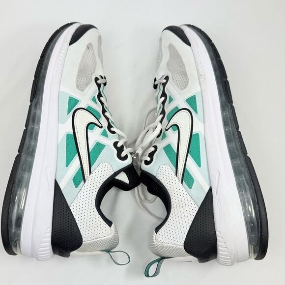 Nike Air Max Genome White Clear Emerald Black Athletic Lace Up Sneakers - Picture 9 of 15